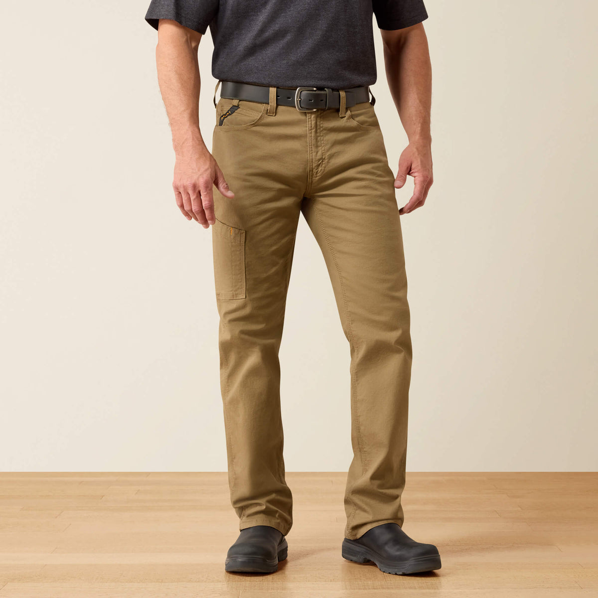 Men's Relaxed Stretch Canvas Work Pants - Khaki