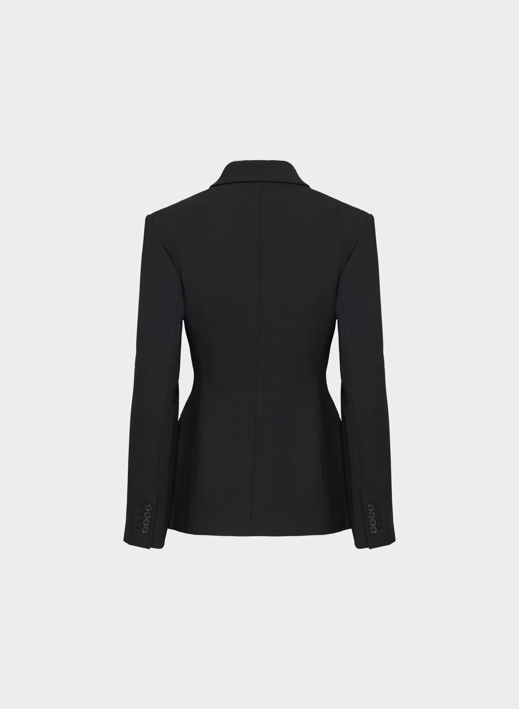 Single-Breasted Stretch Blazer - Brown Check