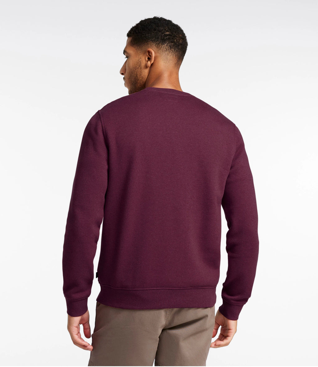 Men's Waffle Knit Crewneck Sweatshirt - Blue