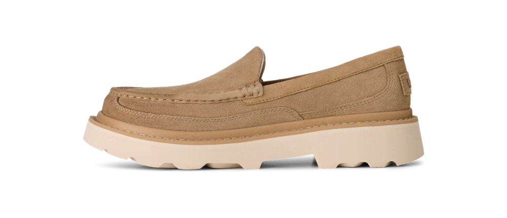 Men's Suede Lug Sole Slipper - Mustard