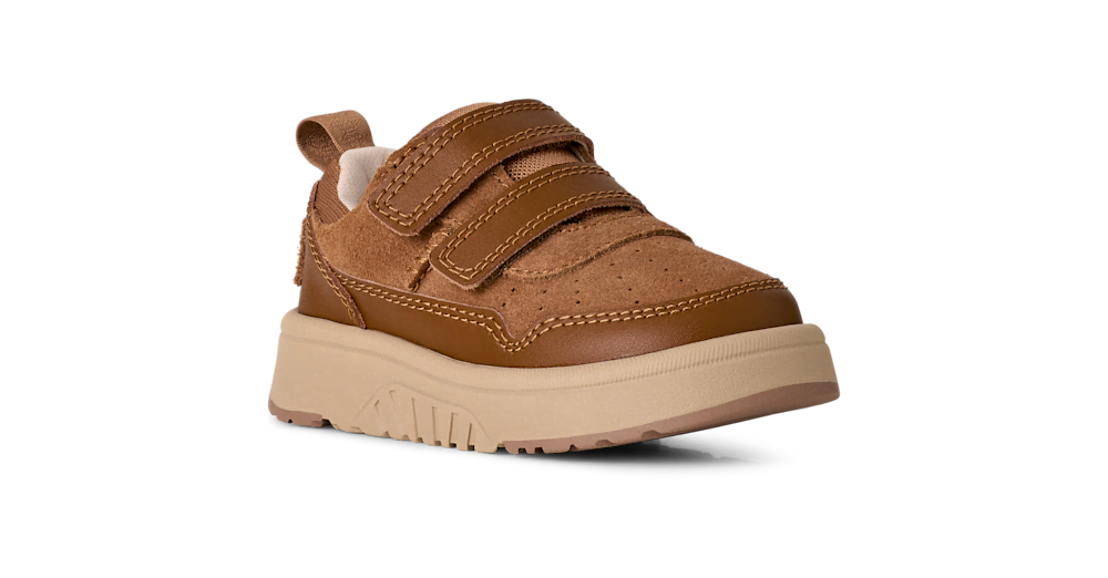 Toddler Suede Hook-And-Loop Sneaker - Chestnut