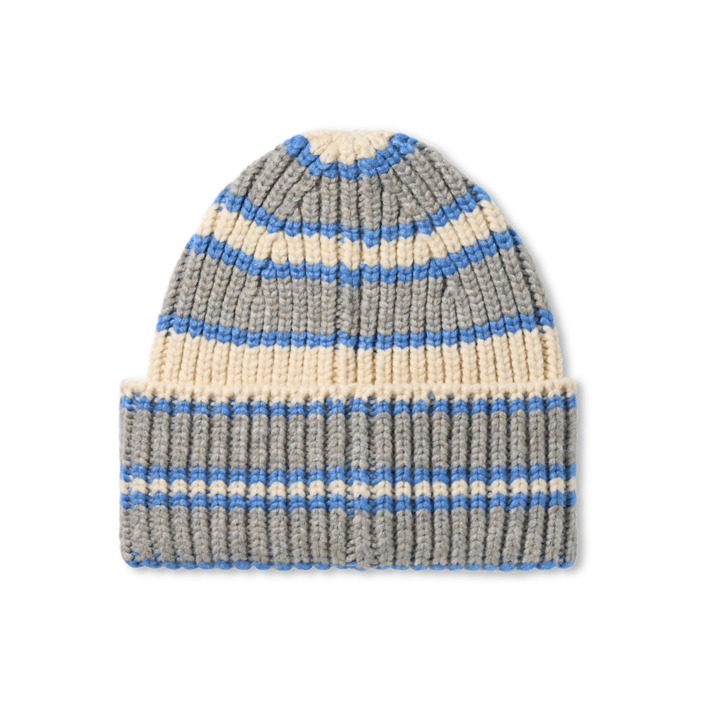 Women's Rib Knit Beanie - Multi Stripe