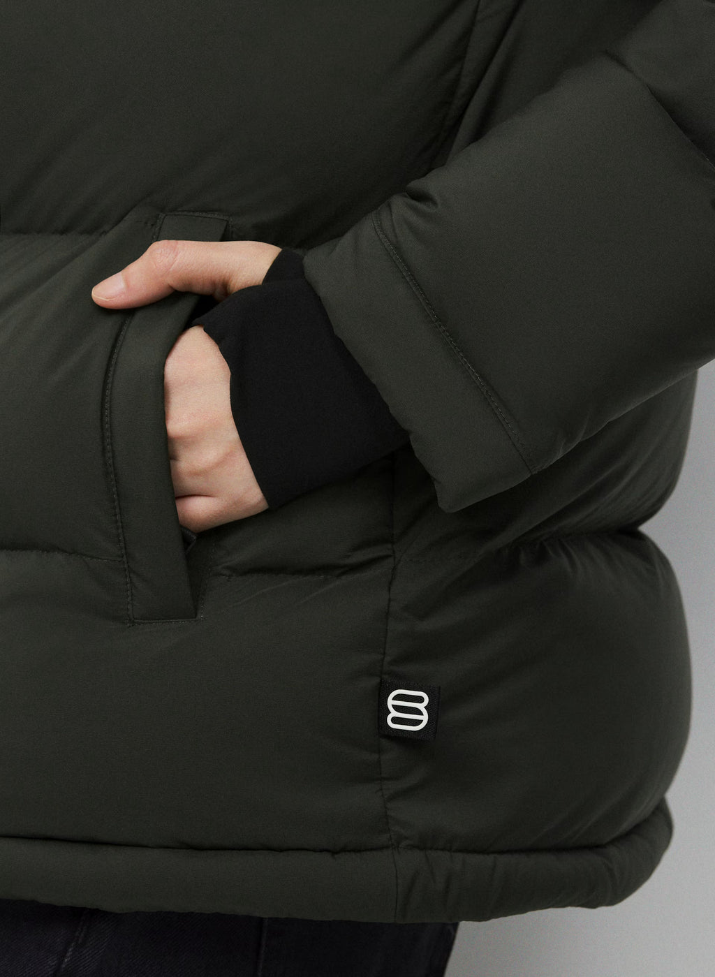 Long Down Puffer Jacket - Blue