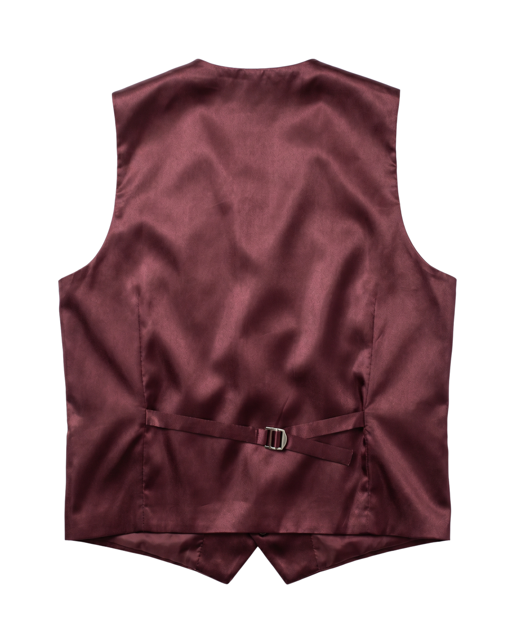 Men's Burgundy Wool Blend Slim Fit Notch Lapel 3-Button Suit
