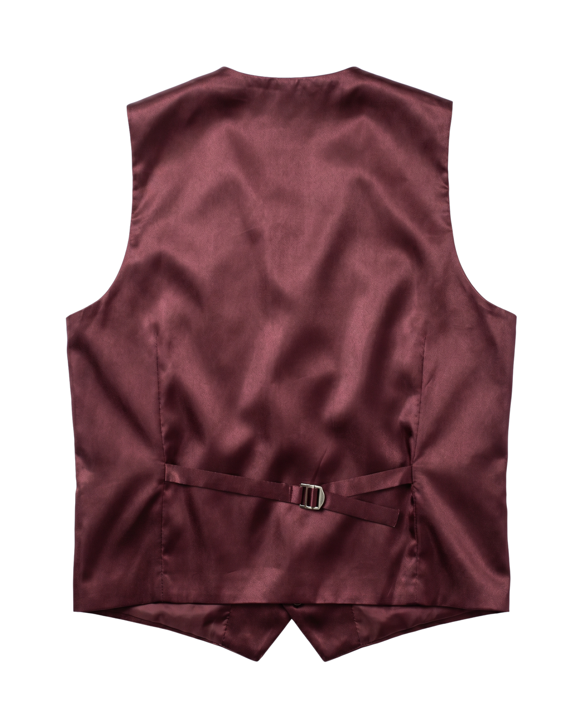 Men's Burgundy Wool Blend Slim Fit Notch Lapel 3-Button Suit