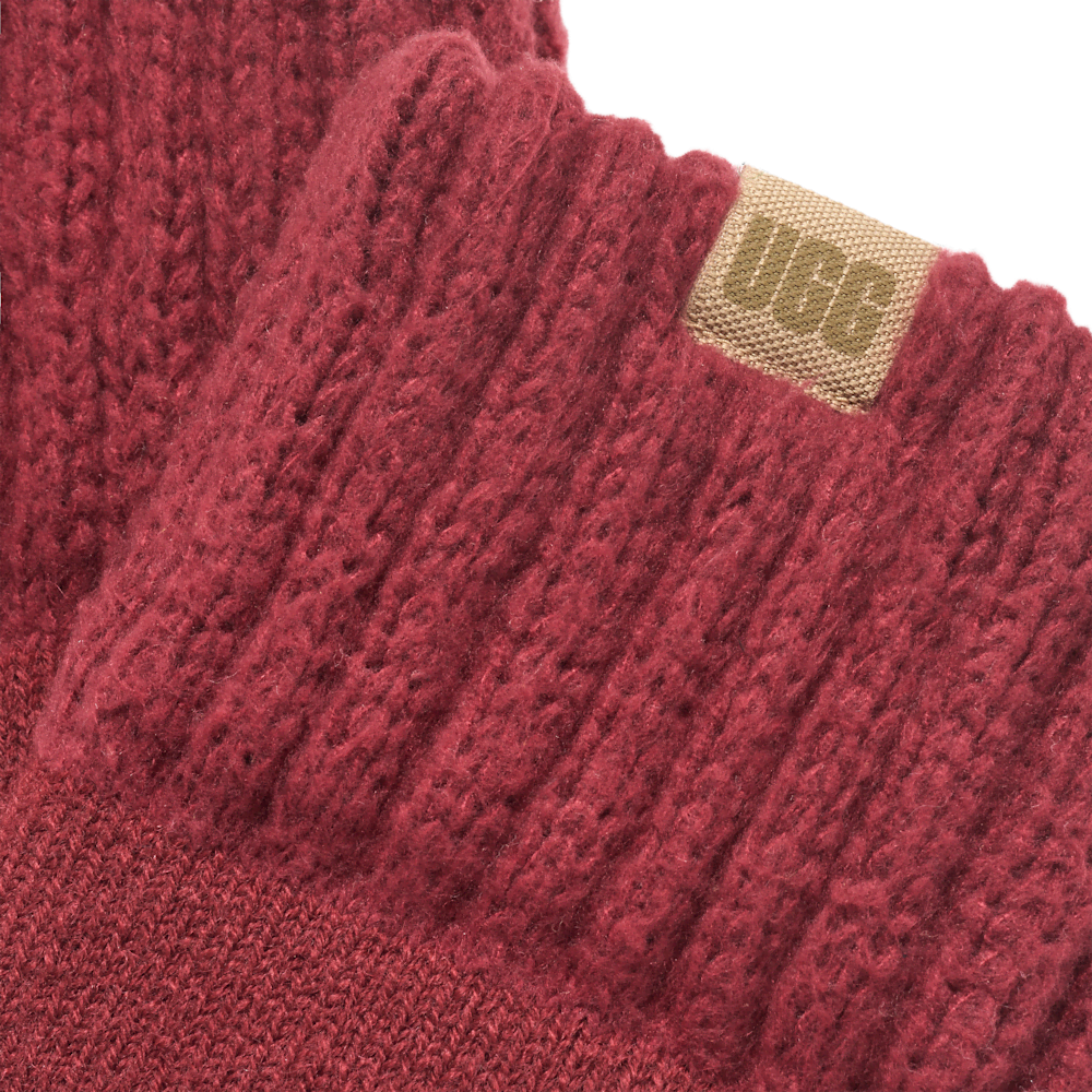 Men's Wool Blend Crew Socks - Coffee Berry