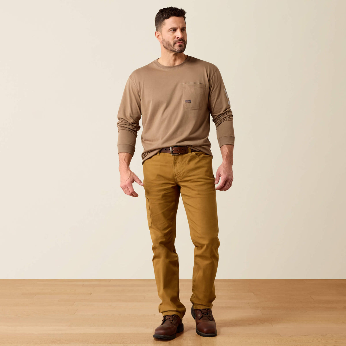 Men's Relaxed Stretch Canvas Work Pants - Khaki
