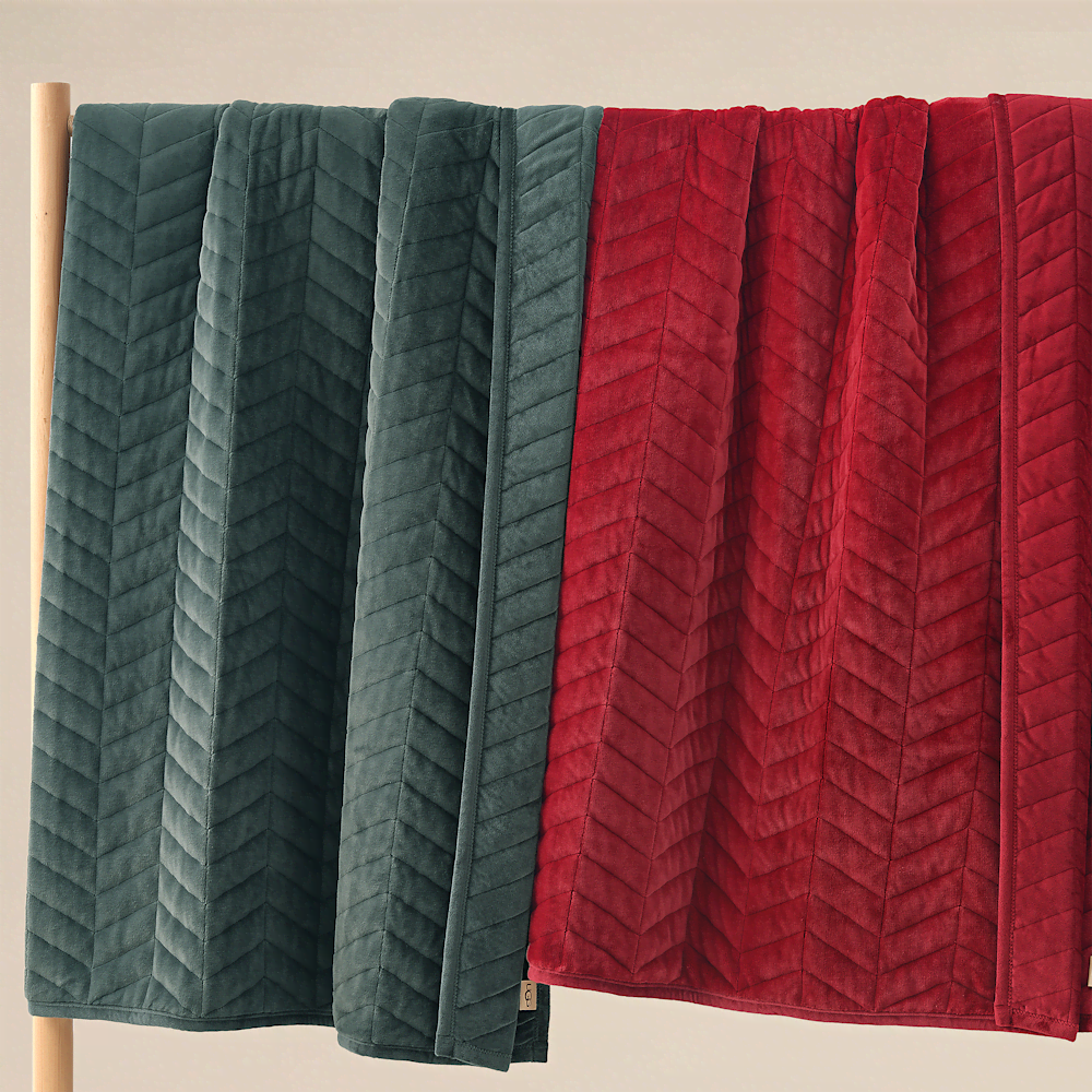 Full Queen Chevron Quilt Set - Deep Night