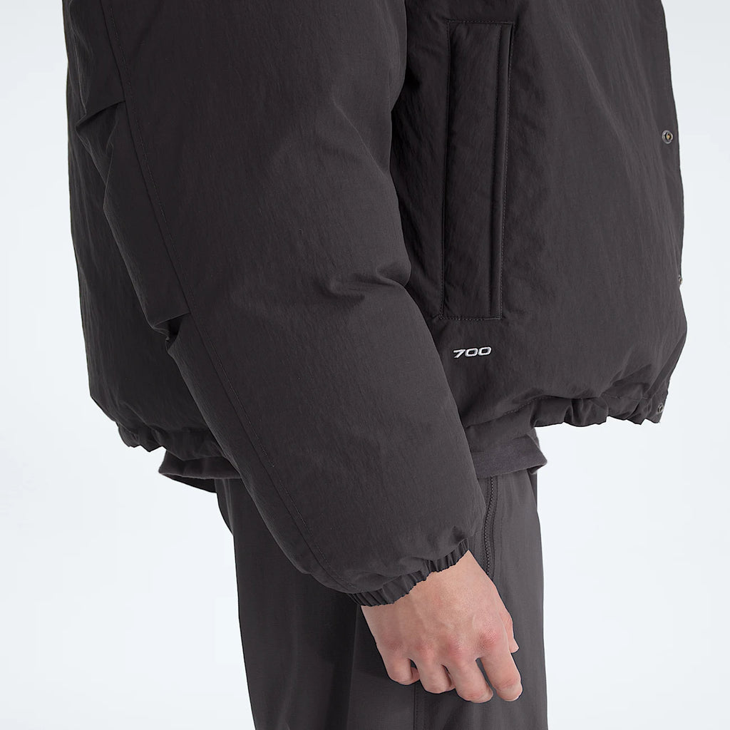 Unisex Down Puffer Jacket - Obsidian