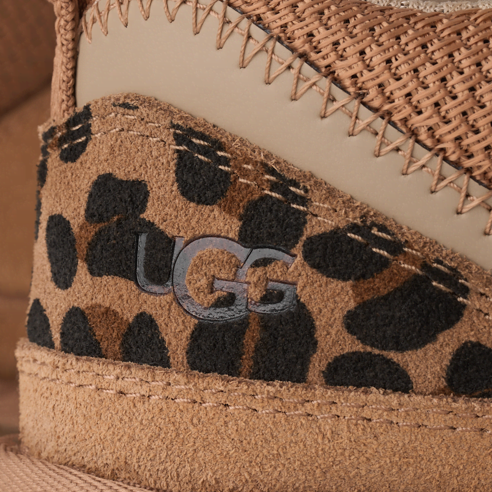 Kids' Animal Print Suede Sneakers