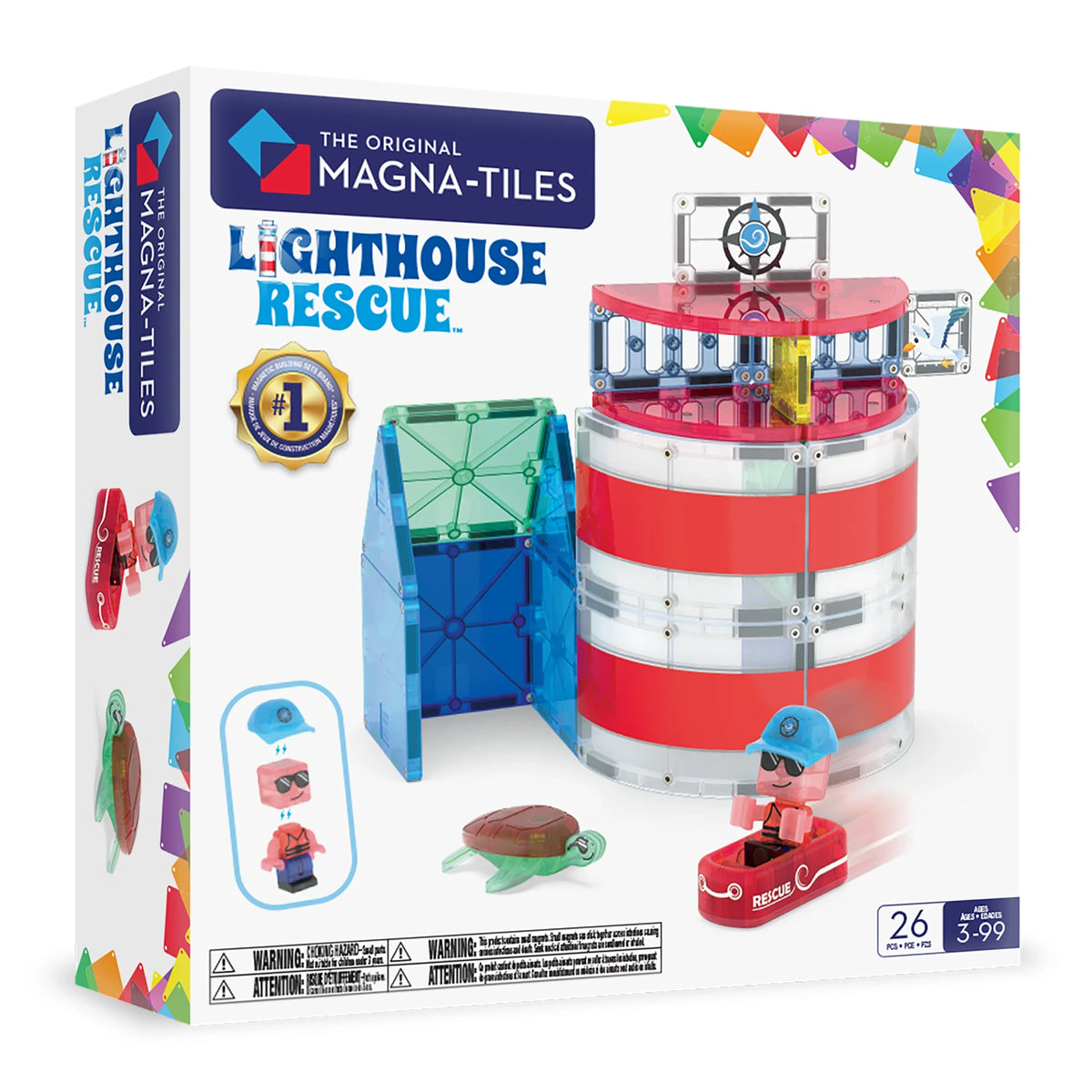Lighthouse Rescue Magnetic Building Set - 26 Pieces