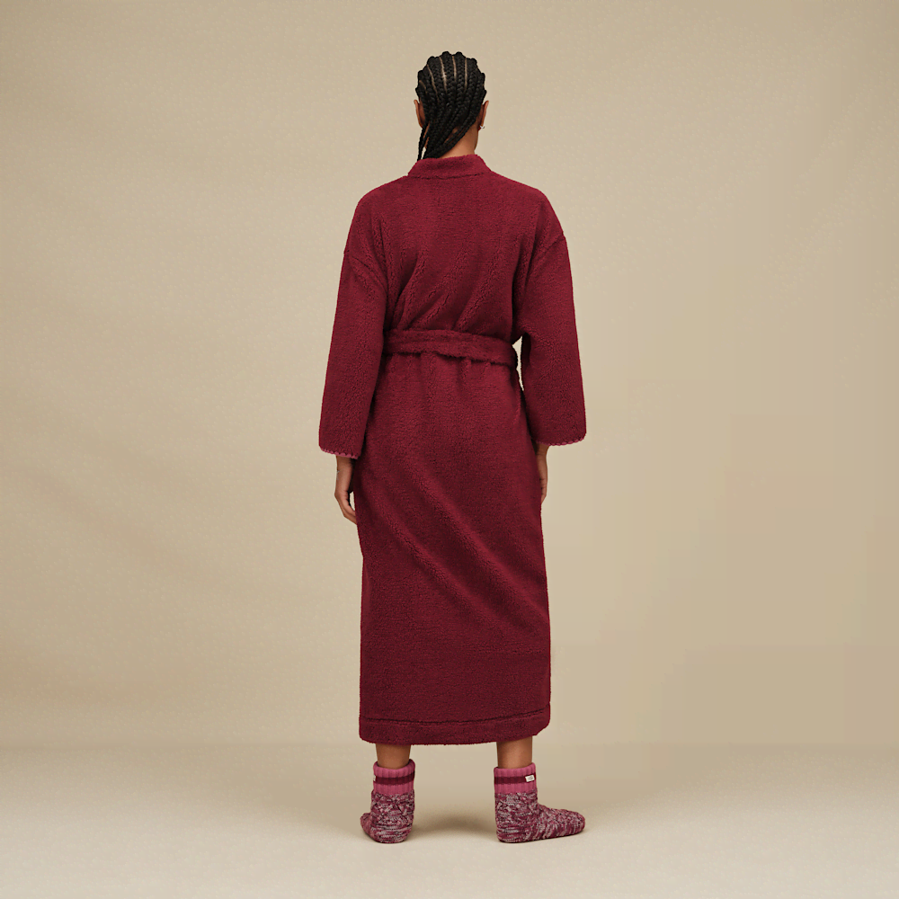 Women's Plush Fleece Full-Length Robe - Cream