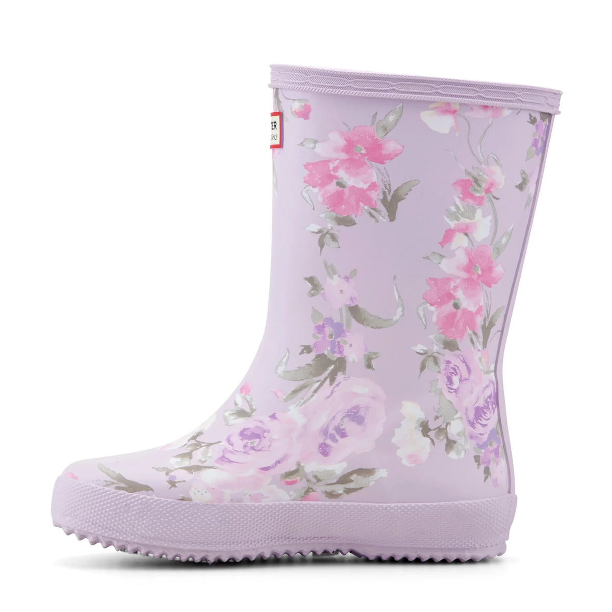 Kids' Waterproof Rubber Rain Boot - Lavender Floral