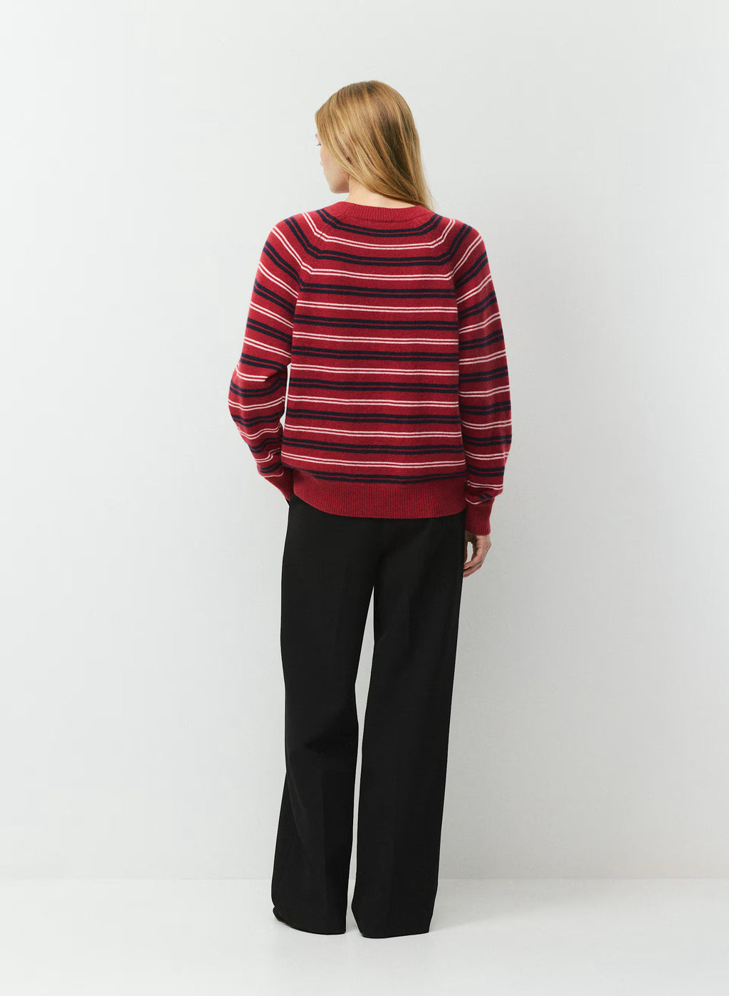 Wool Cashmere Raglan Sweater - Olive