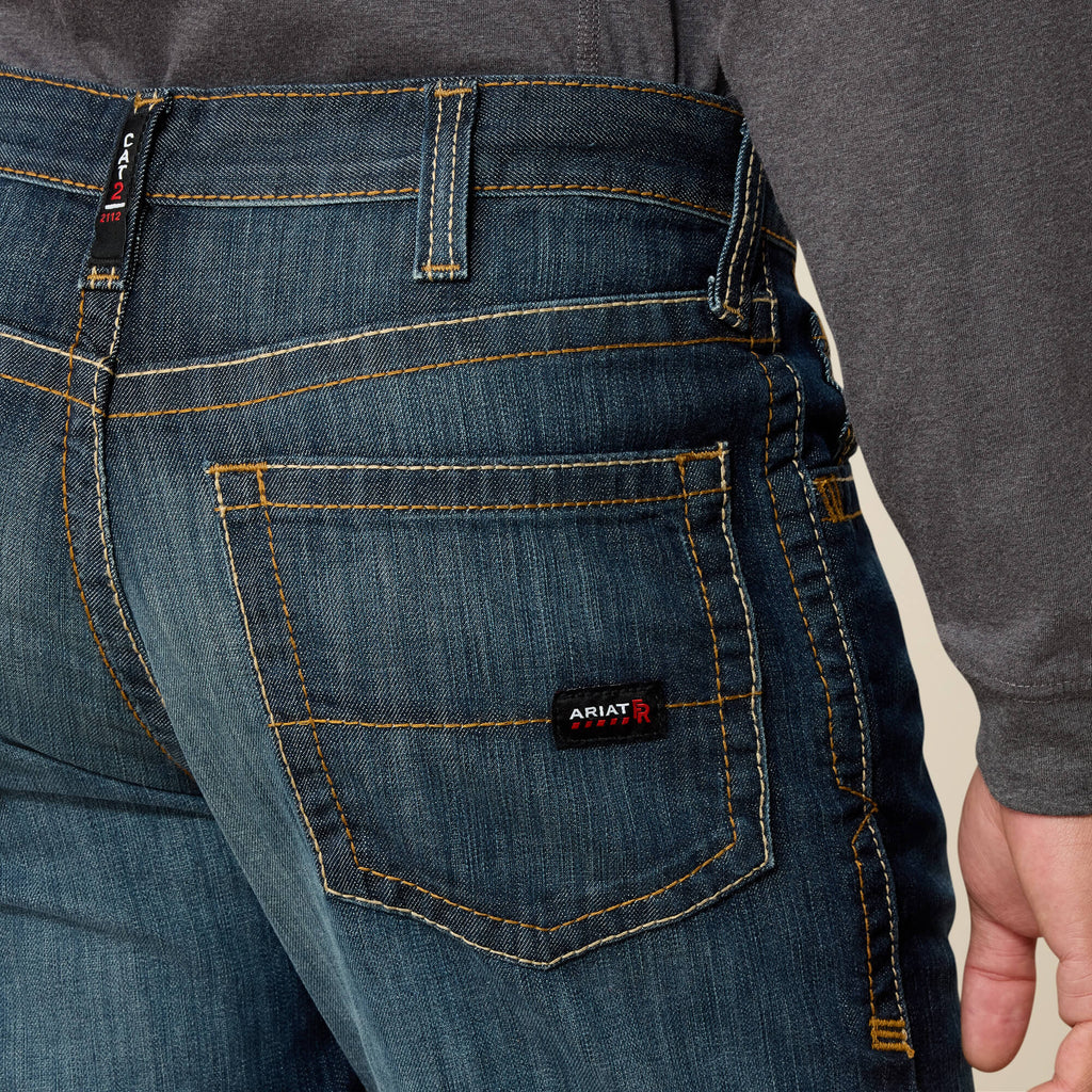 Men's Flame-Resistant Bootcut Work Jeans - Blue