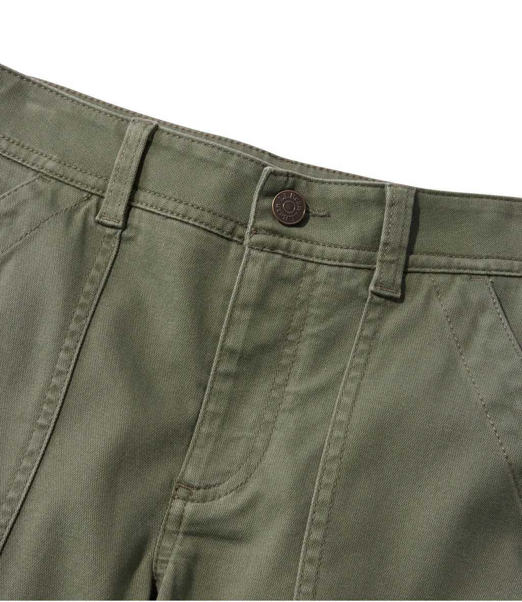 Women's Mid-Rise Stretch Cargo Pants - Olive