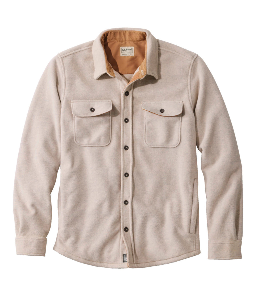 Men's Recycled Fleece Overshirt - Dark Navy