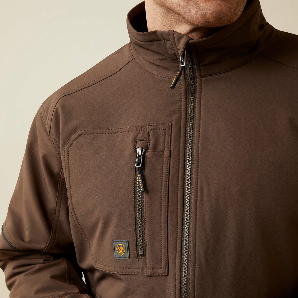 Men's Insulated Water-Repellent Work Jacket - Grey