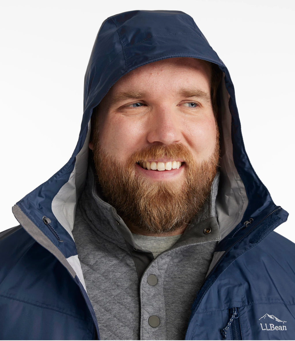 Men's Packable Waterproof Rain Jacket - Black