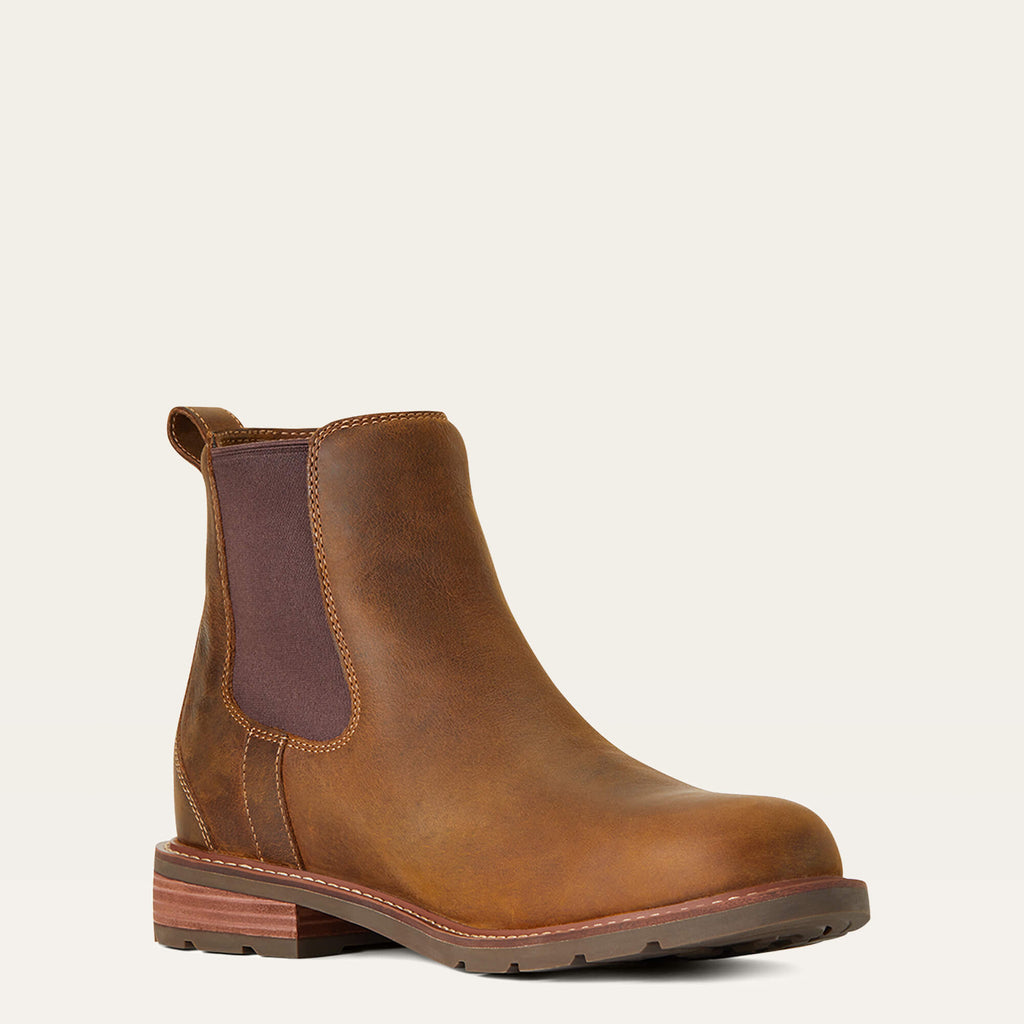 Waterproof Leather Chelsea Boot - Brown