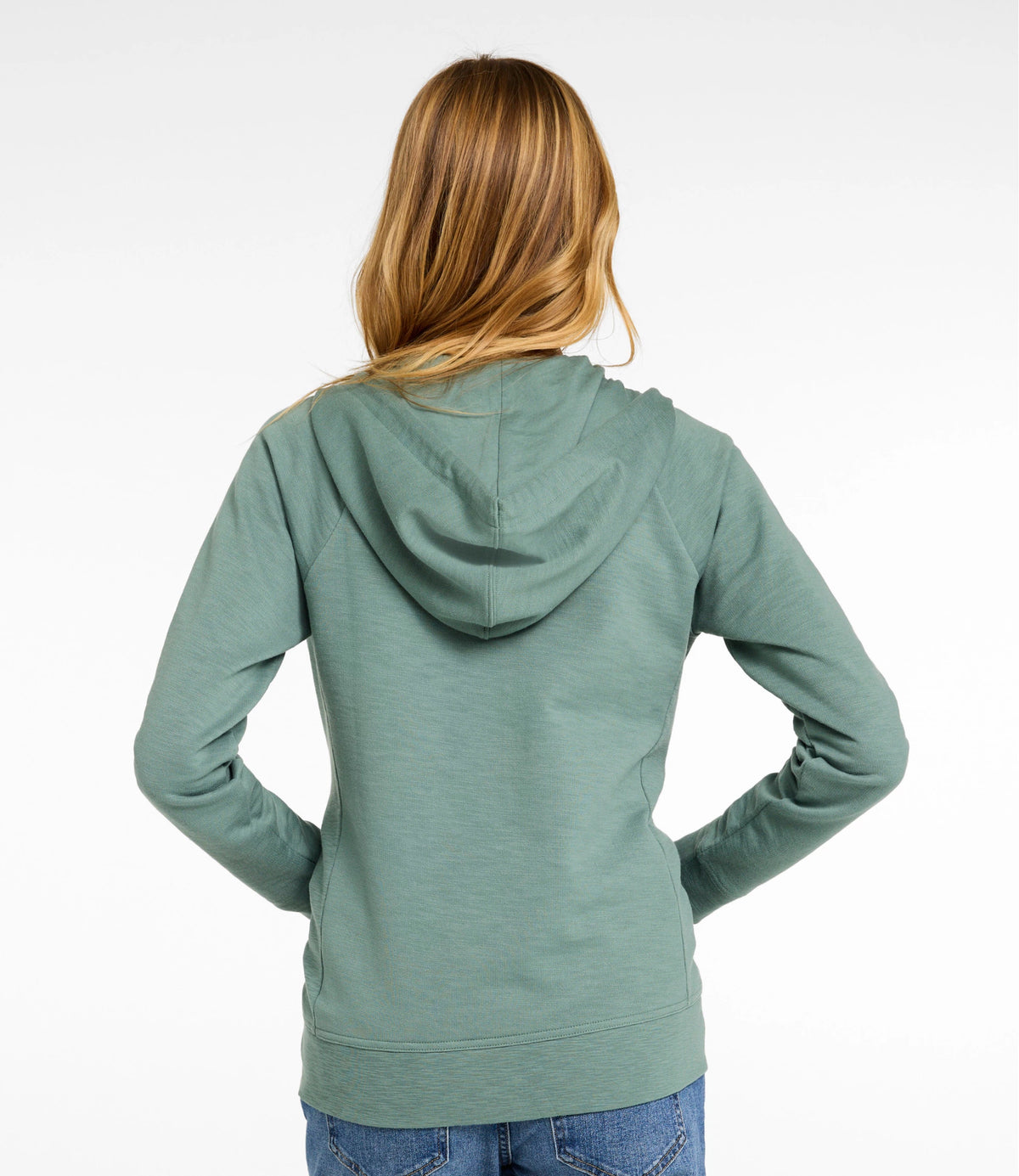 Women's French Terry Full-Zip Hoodie - White