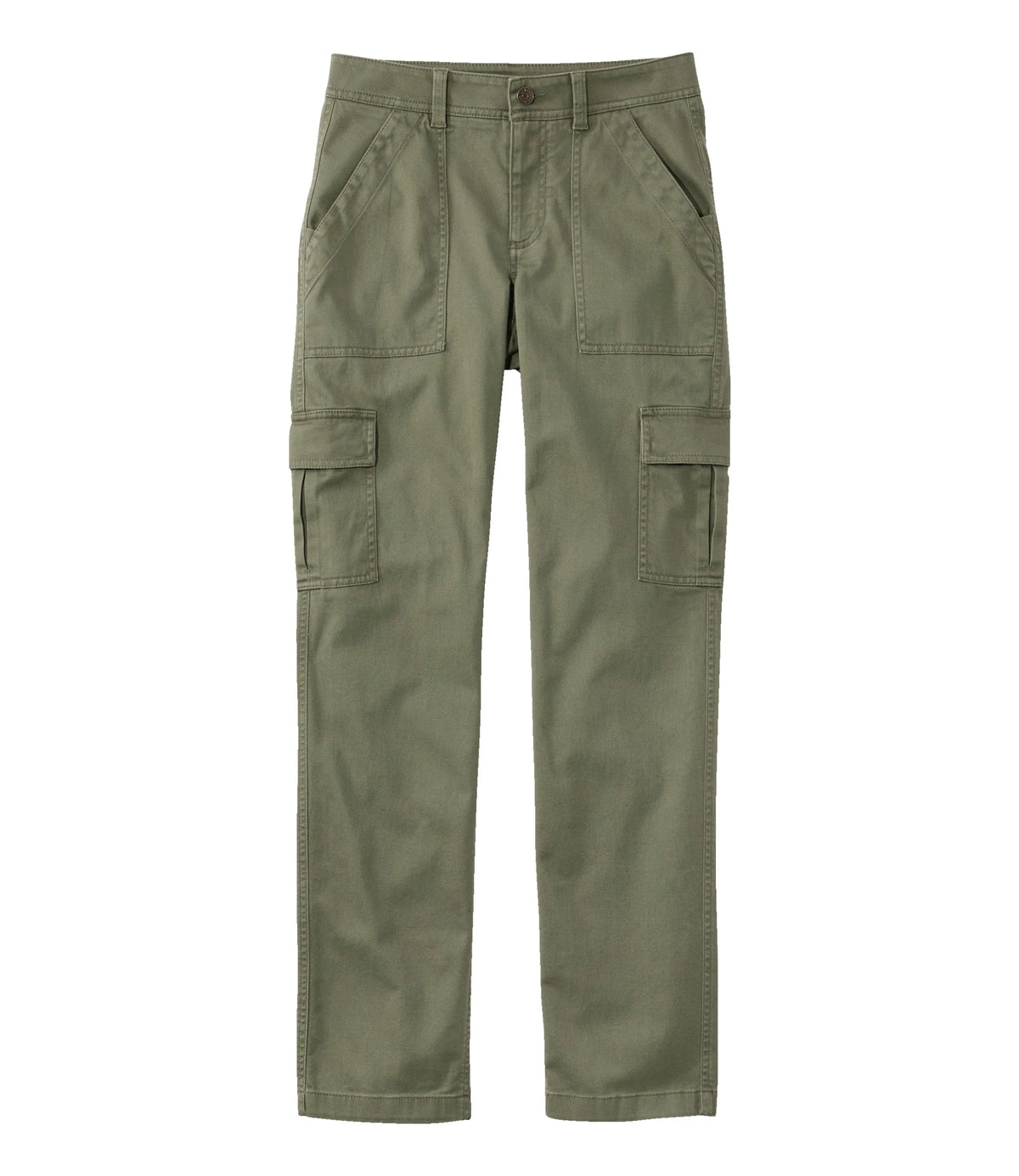 Women's Mid-Rise Stretch Cargo Pants - Olive
