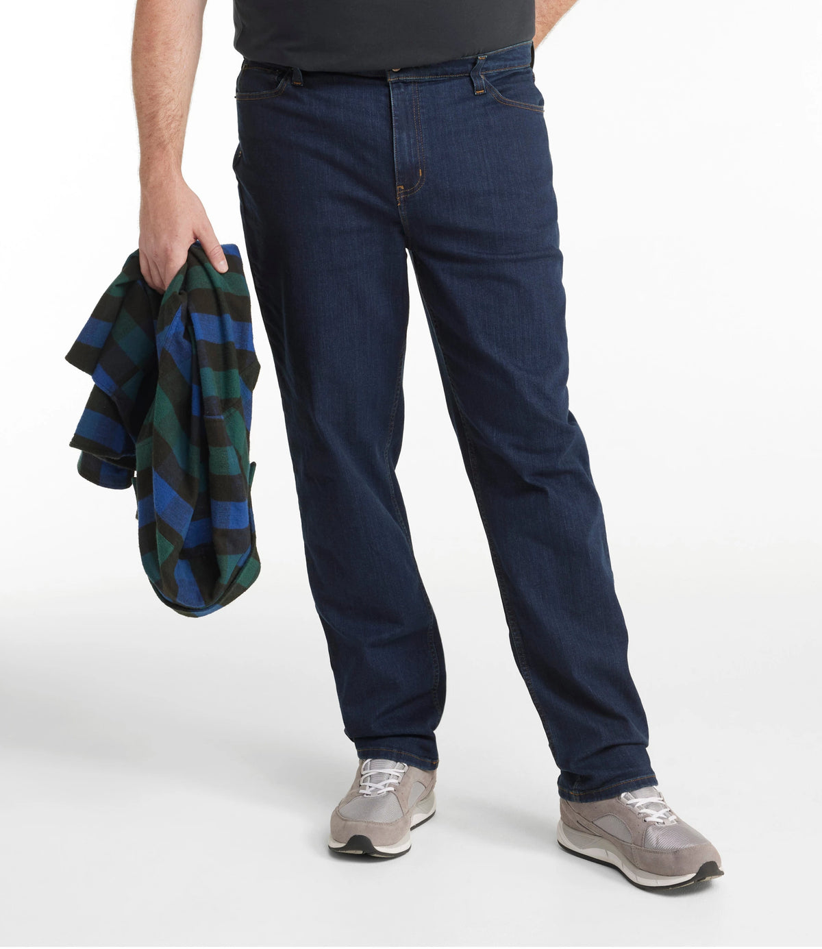 Men's Stretch Straight-Leg Jeans - Tan