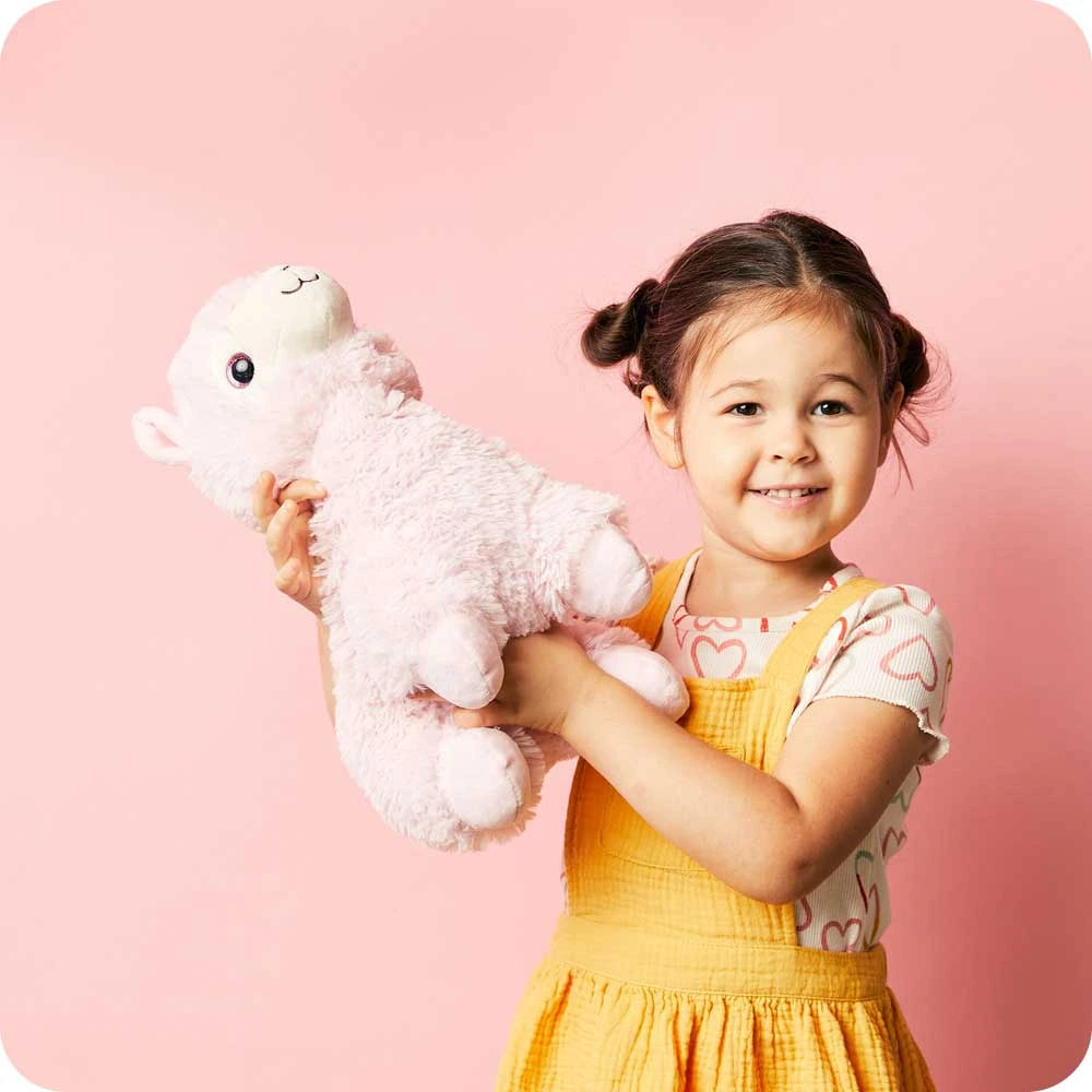 Microwavable Weighted Llama Plush - Pink