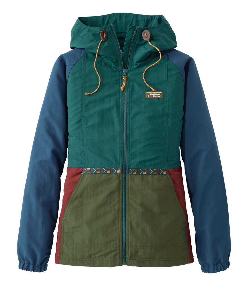 Women's Hooded Windbreaker Jacket - Green