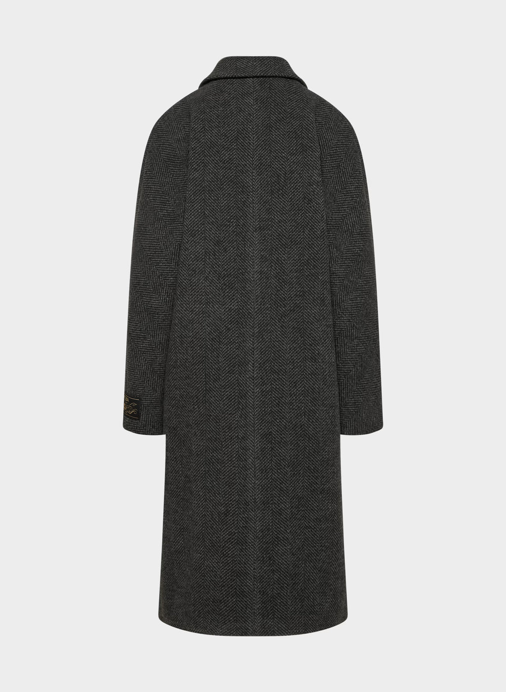Double-Breasted Wool Cashmere Coat - Herringbone