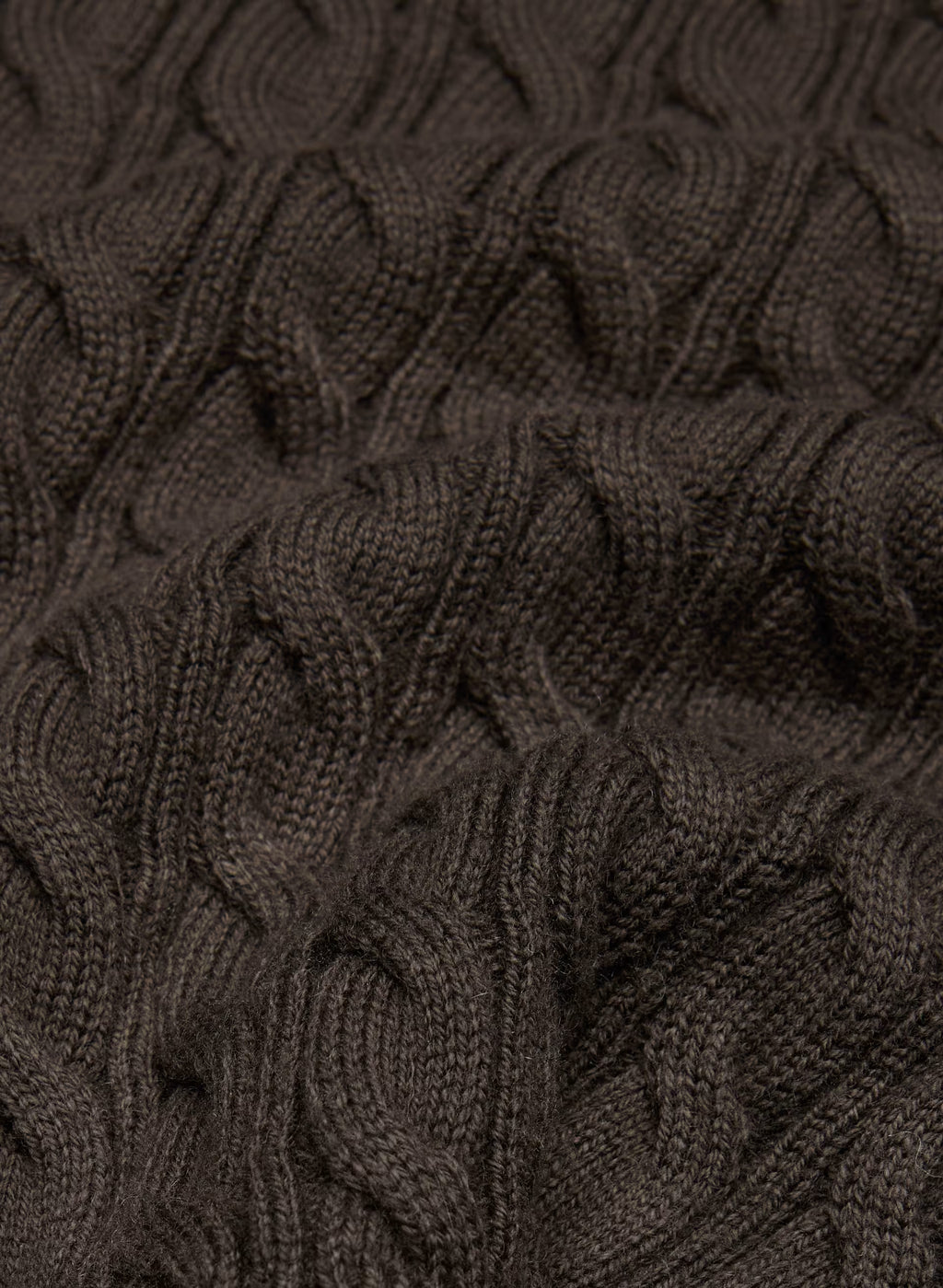 Off-Shoulder Cable Knit Sweater - Gray