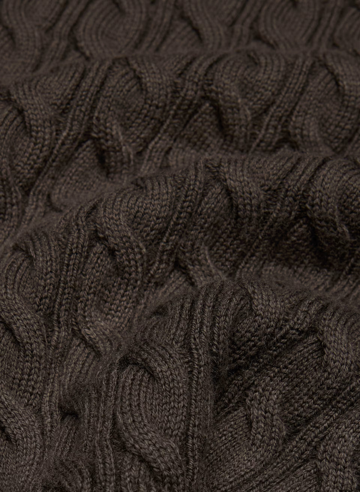 Off-Shoulder Cable Knit Sweater - Gray