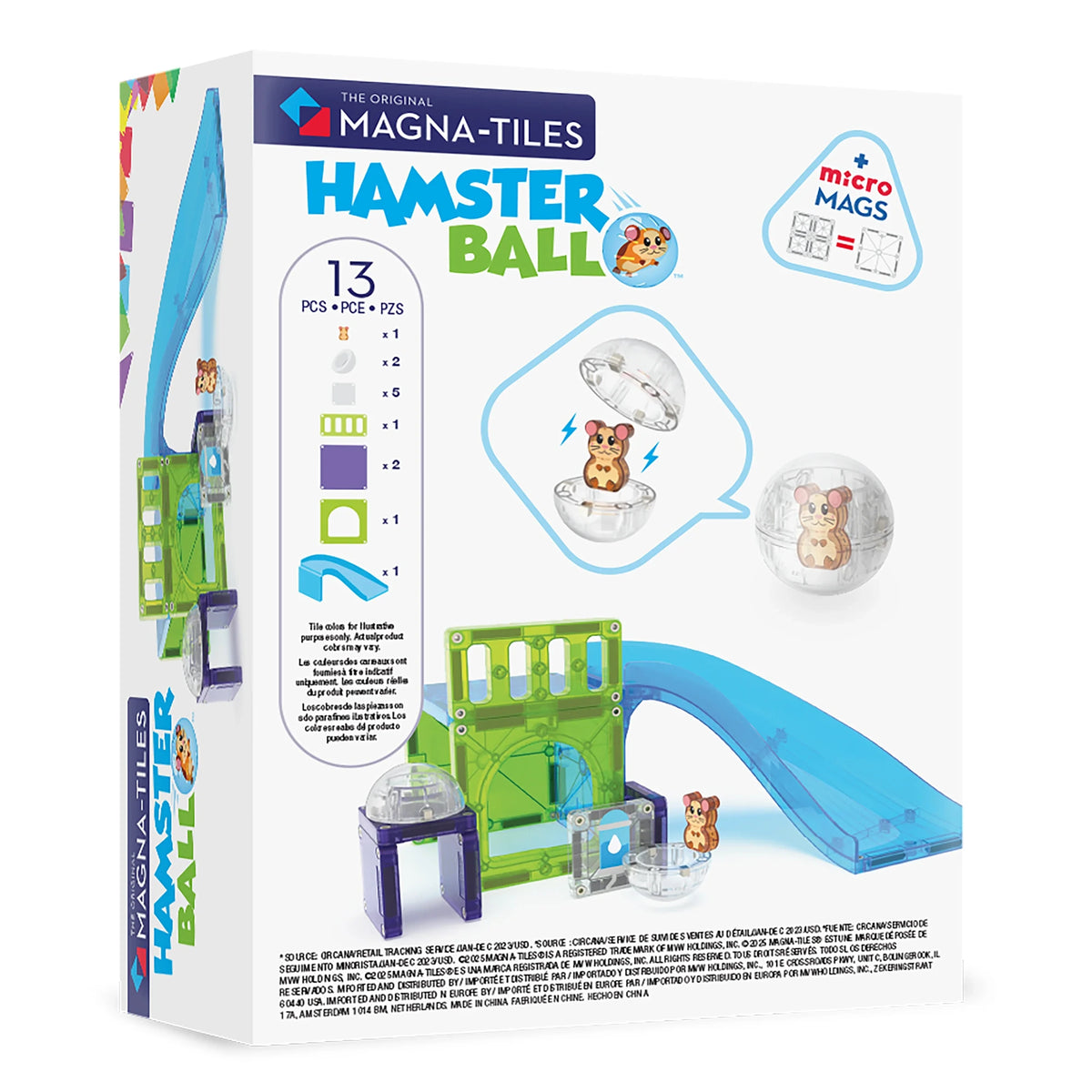 Magnetic Hamster Ball Building Set - 13 Pieces