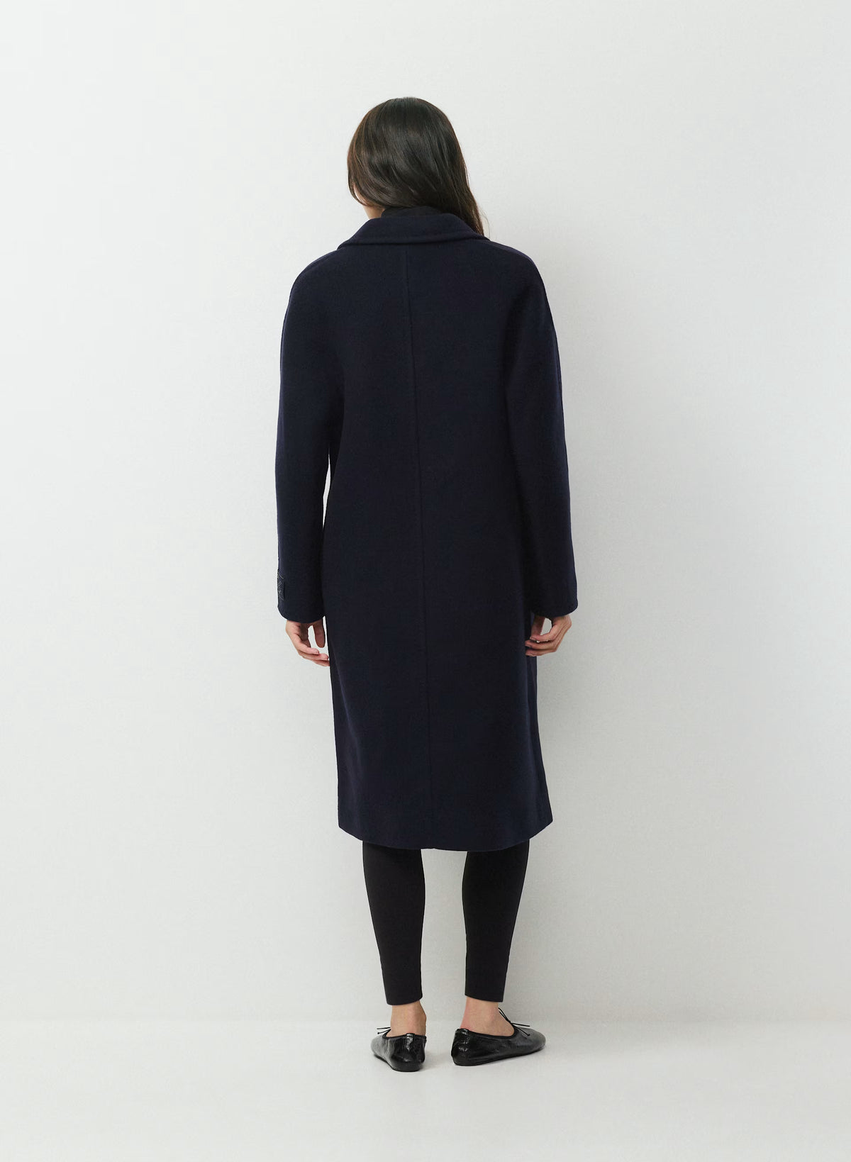 Double-Breasted Wool Cashmere Coat - Herringbone