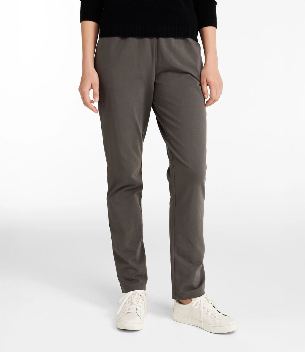 Women's High-Rise Stretch Tapered Pants - Taupe