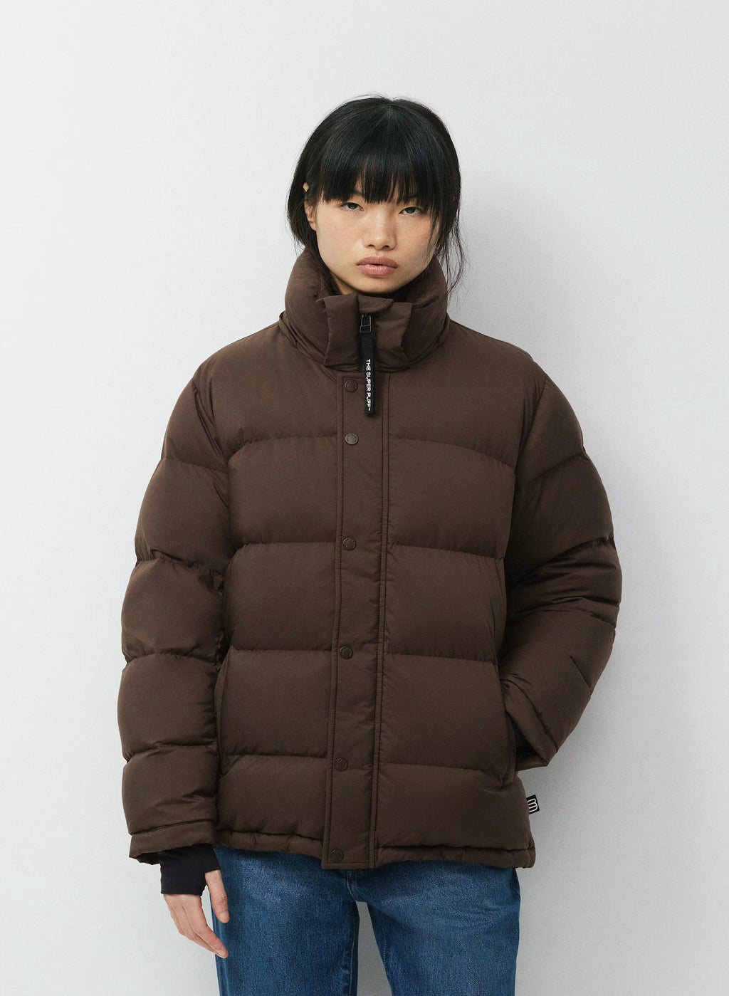 Long Down Puffer Jacket - Blue