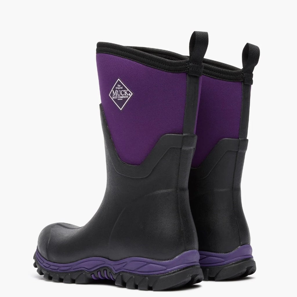 Women's Insulated Waterproof Mid Winter Boot - Black Purple