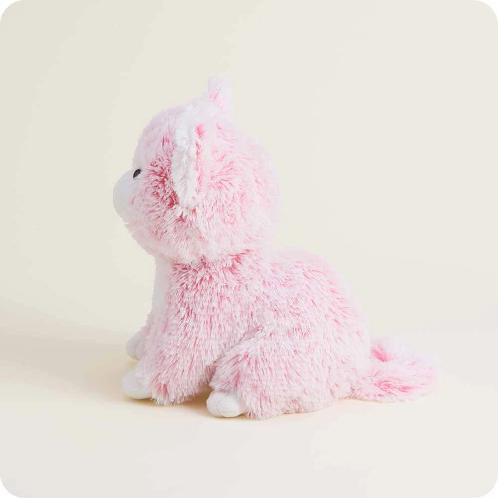 Microwavable Weighted Kitten Plush - Pink