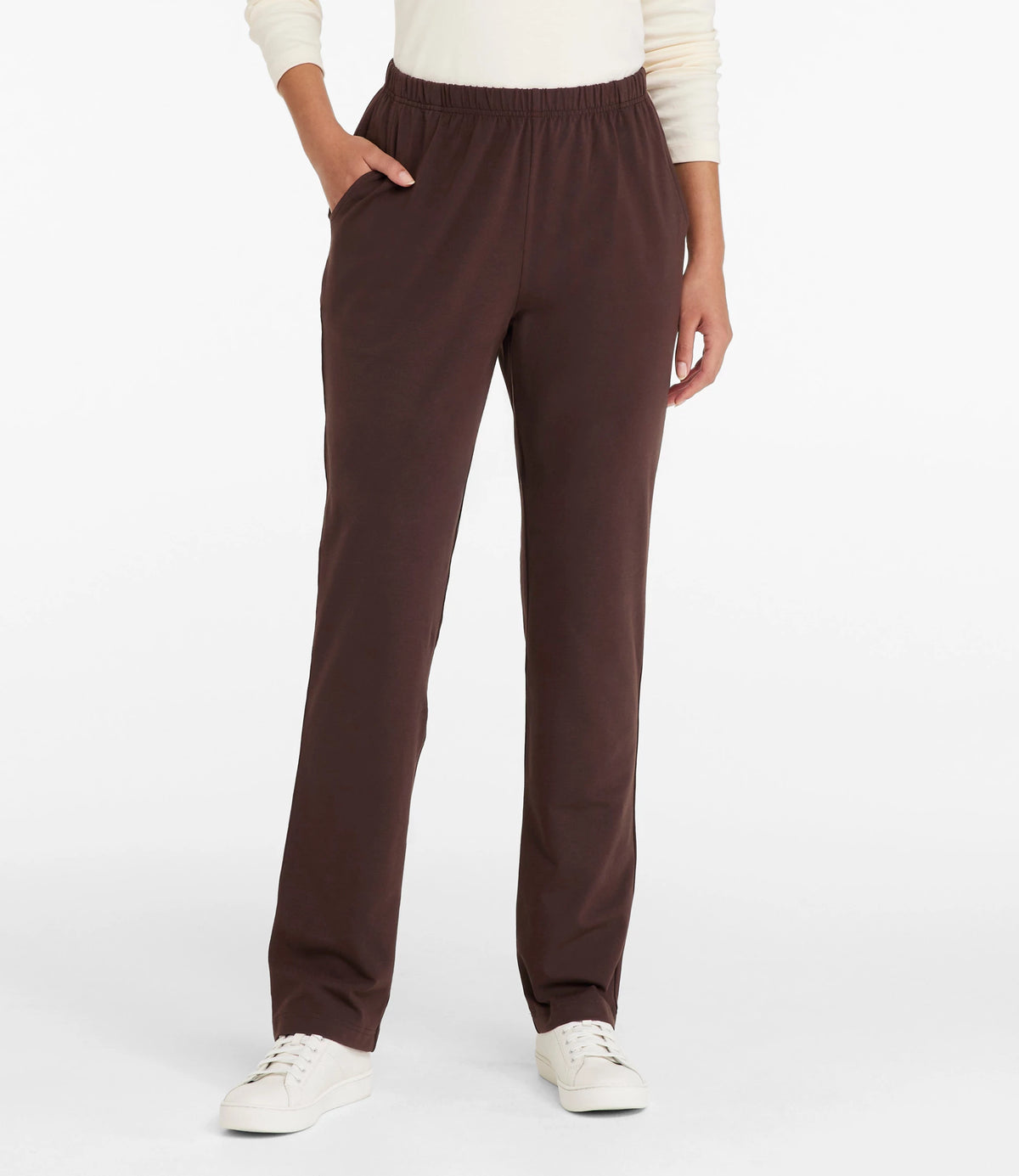 Women's High-Rise Stretch Tapered Pants - Taupe