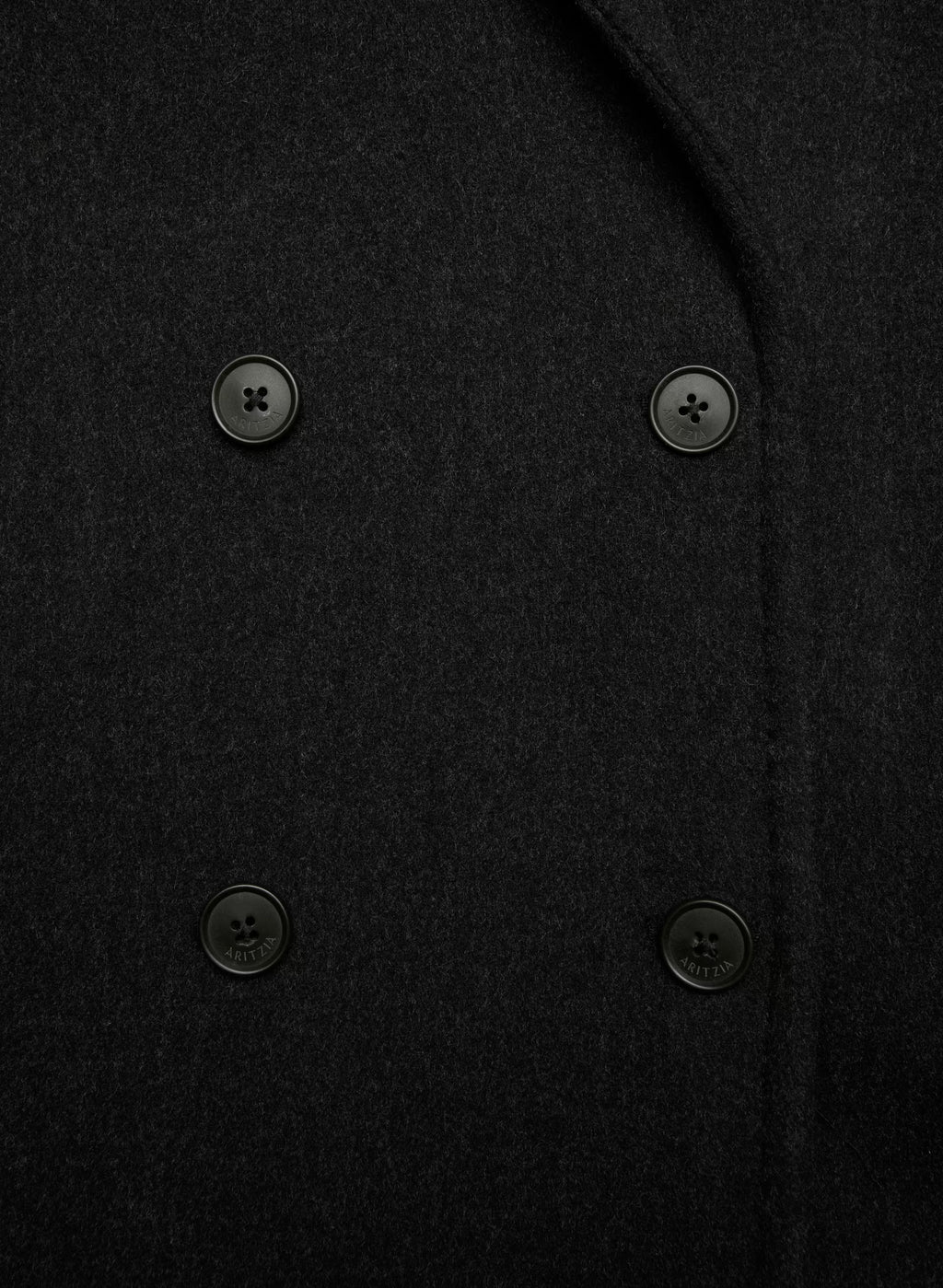 Double-Breasted Wool Cashmere Coat - Herringbone