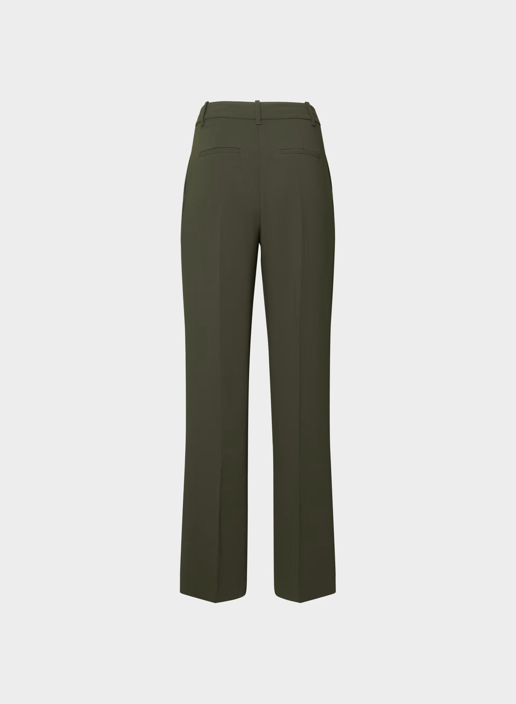 High-Rise Wide-Leg Crepe Trousers - Sand
