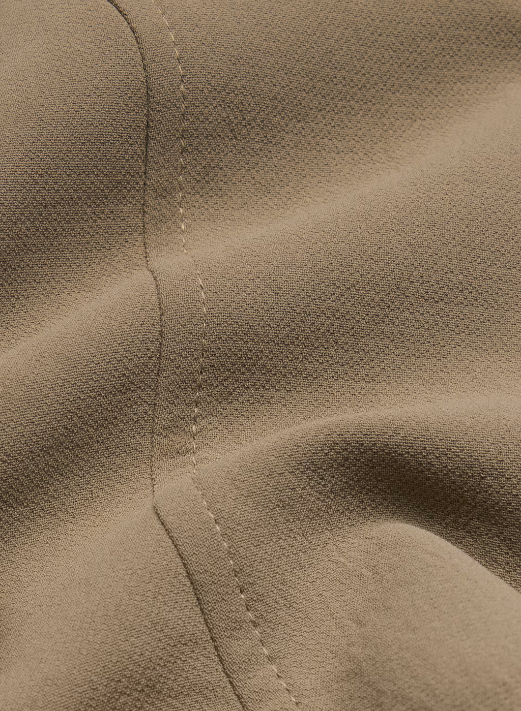 Lined Tailored Suit Vest - Olive