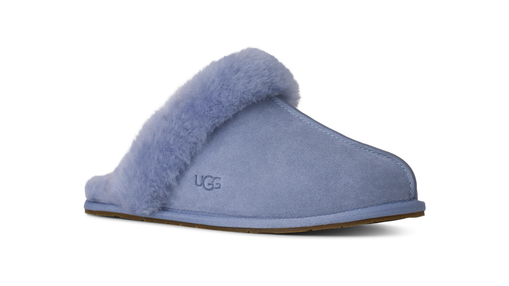 Women's Suede Sheepskin Slide Slipper - Espresso