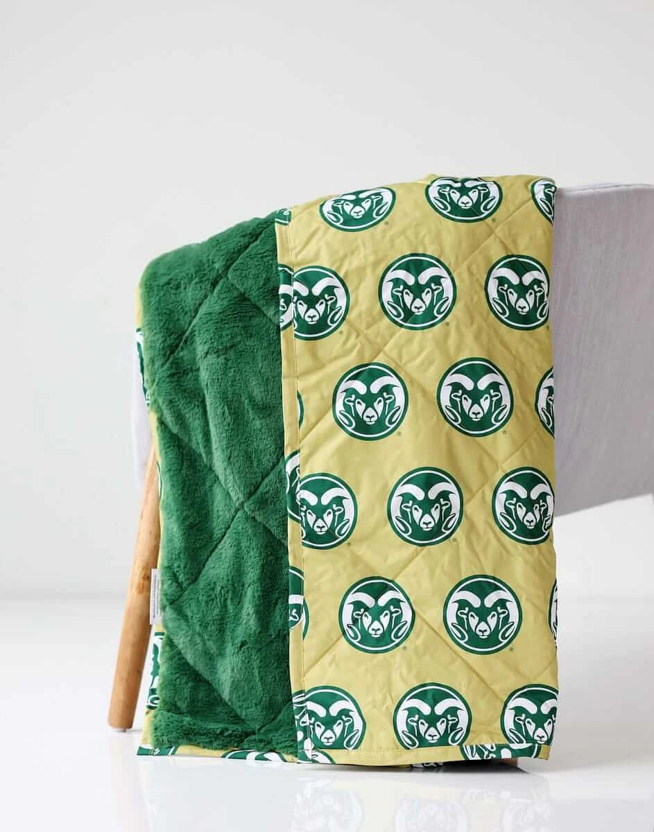 Hooded Outdoor Stadium Blanket - Gold Green