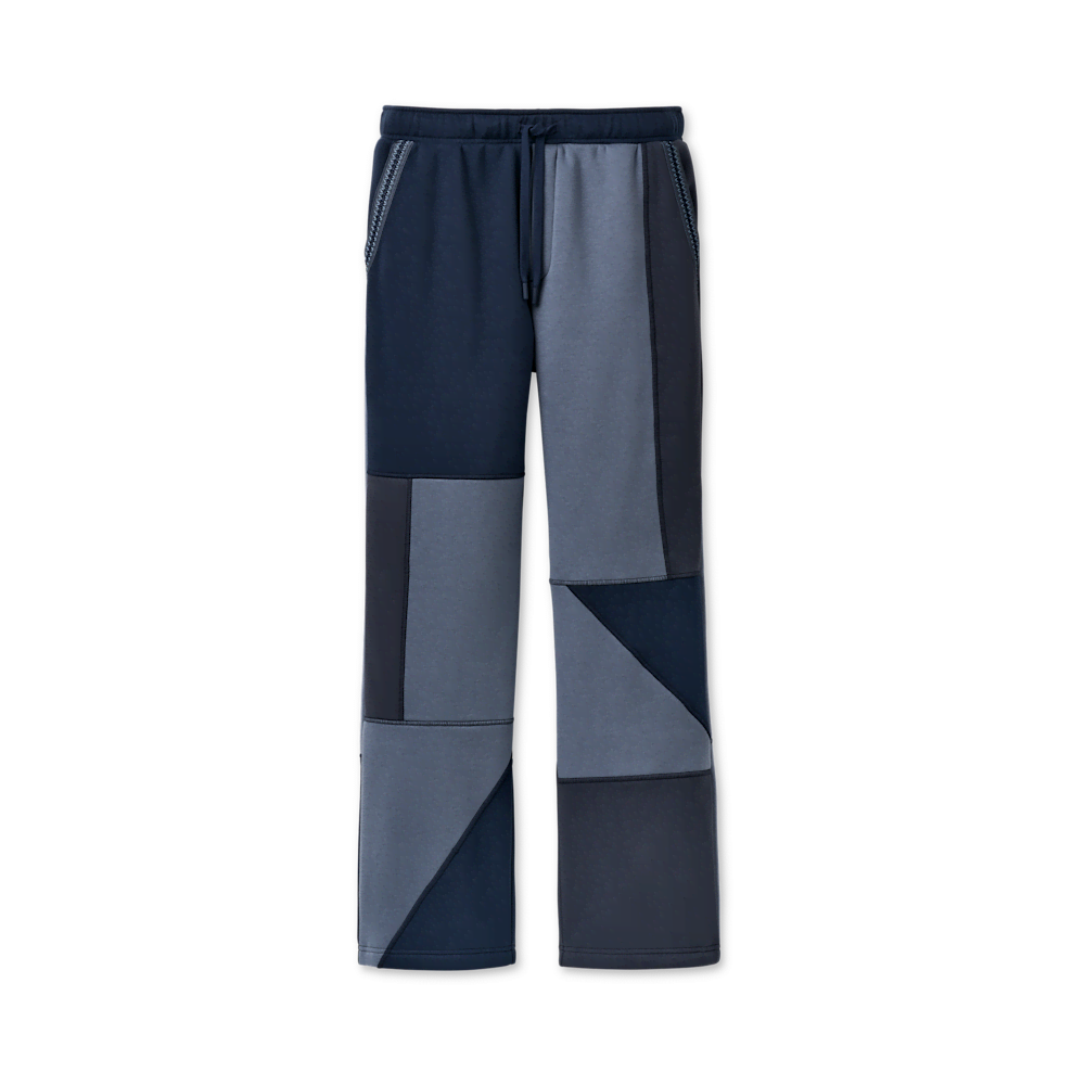 Men's Colorblock Straight-Leg Fleece Pants