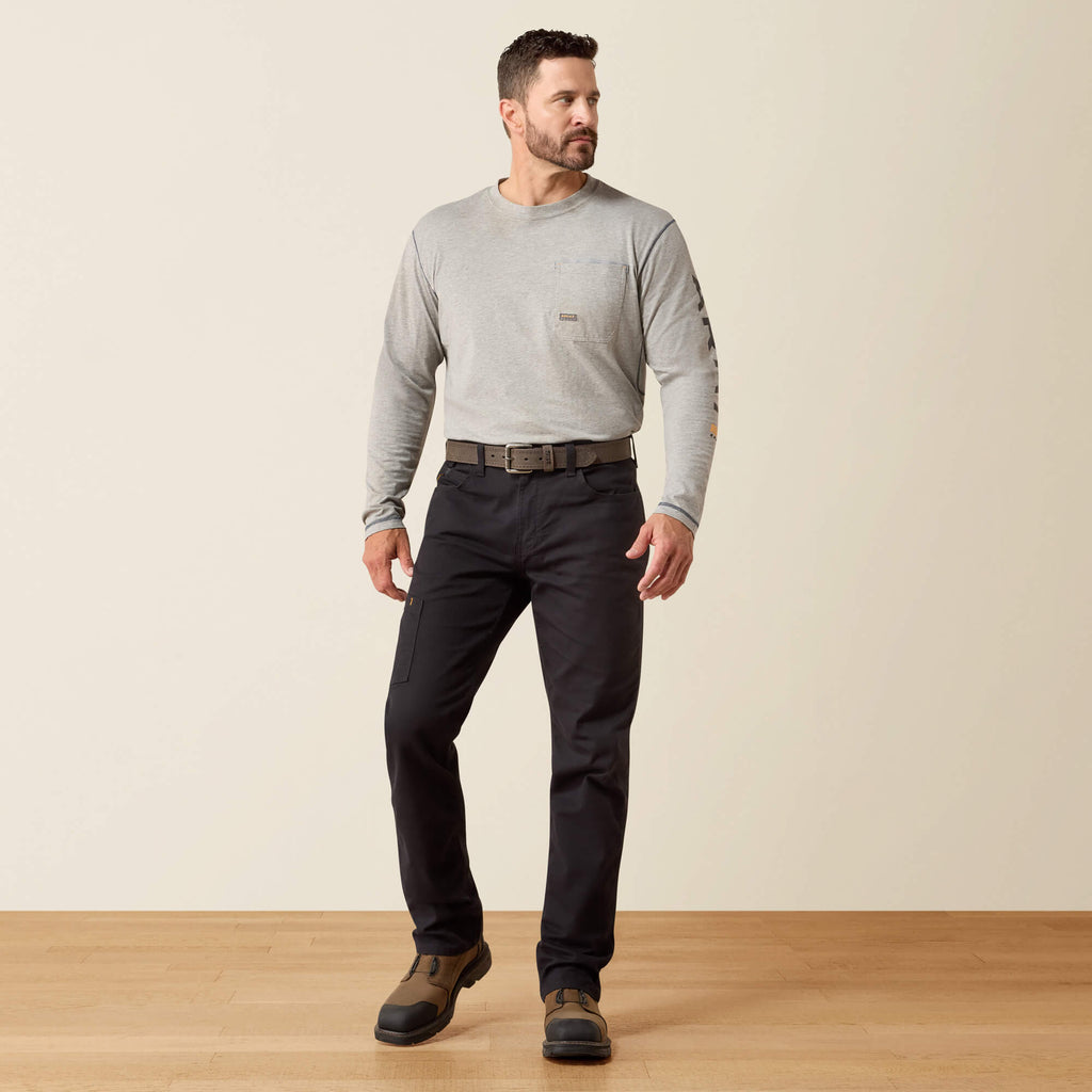 Men's Relaxed Stretch Canvas Work Pants - Khaki