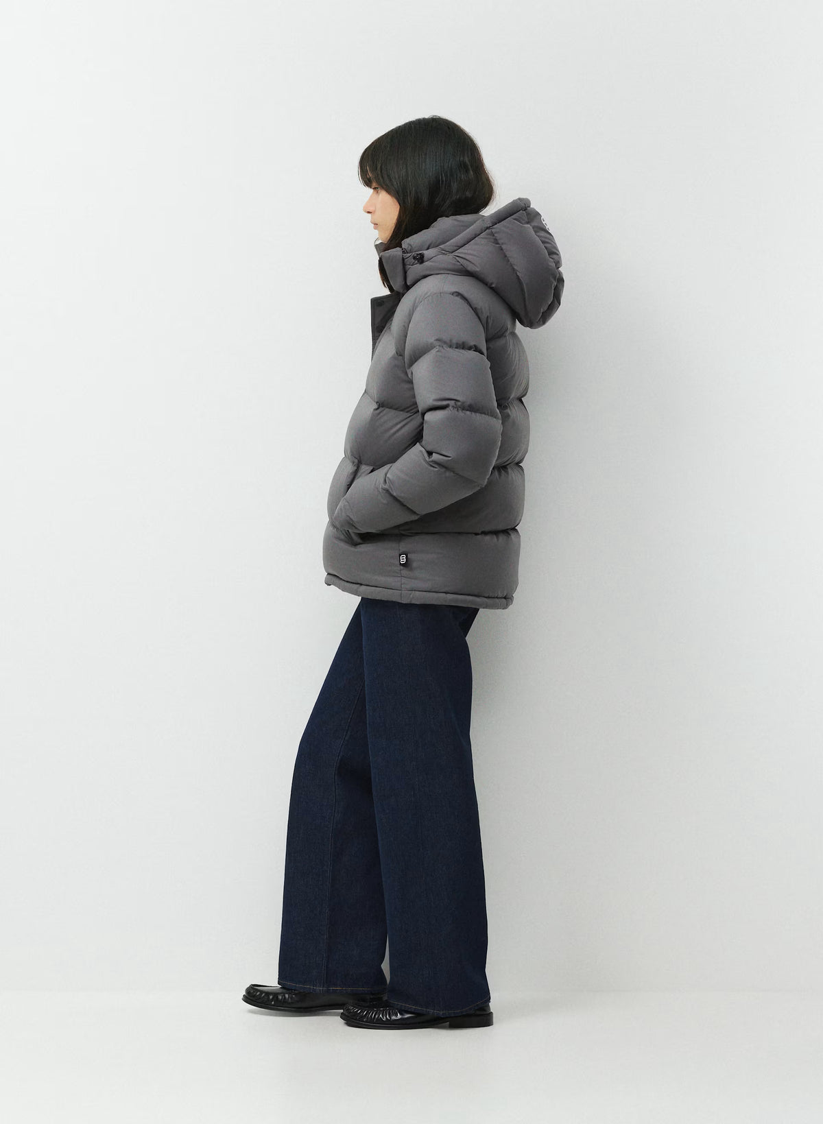 Long Down Puffer Jacket - Blue