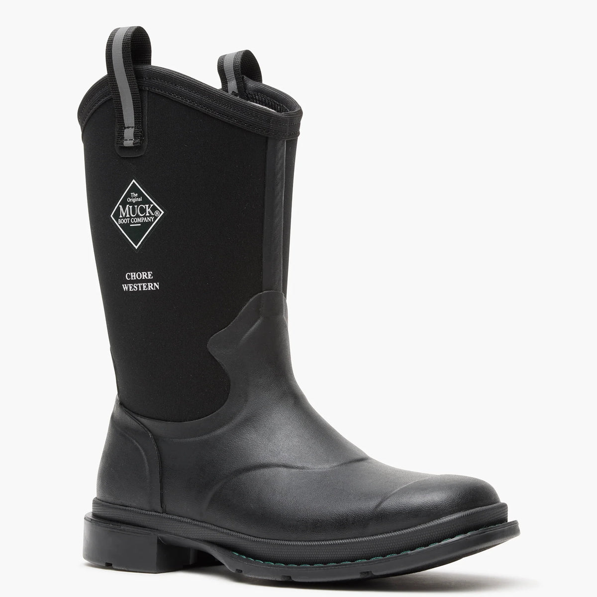 Women's Waterproof Western Work Boots - Black