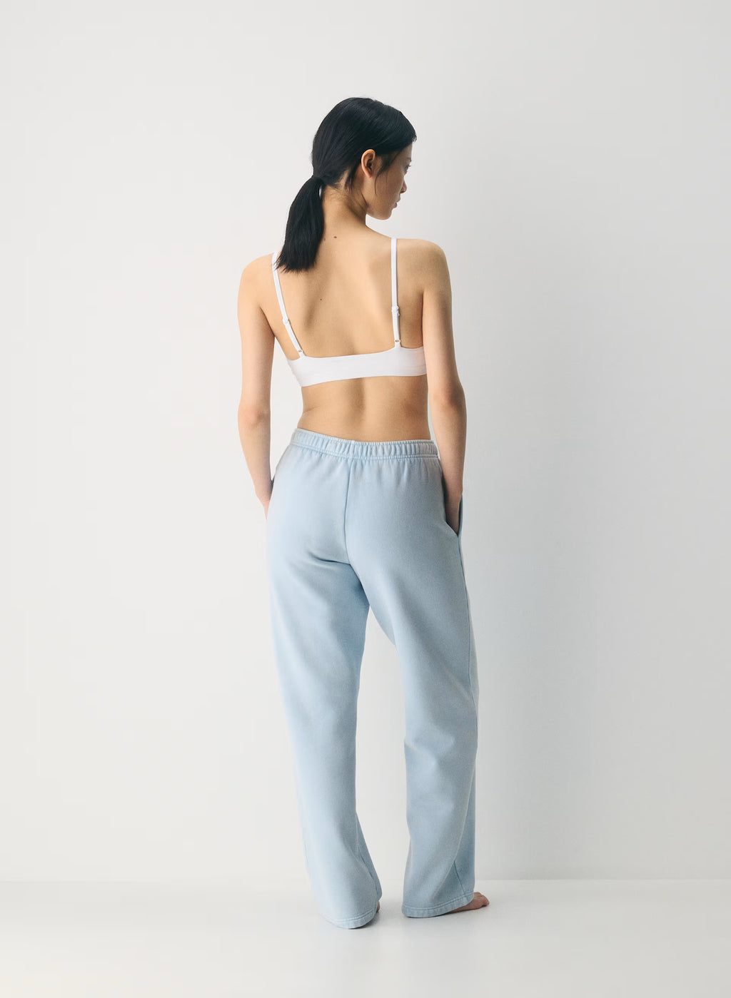 Straight-Leg Fleece Sweatpants - Yellow