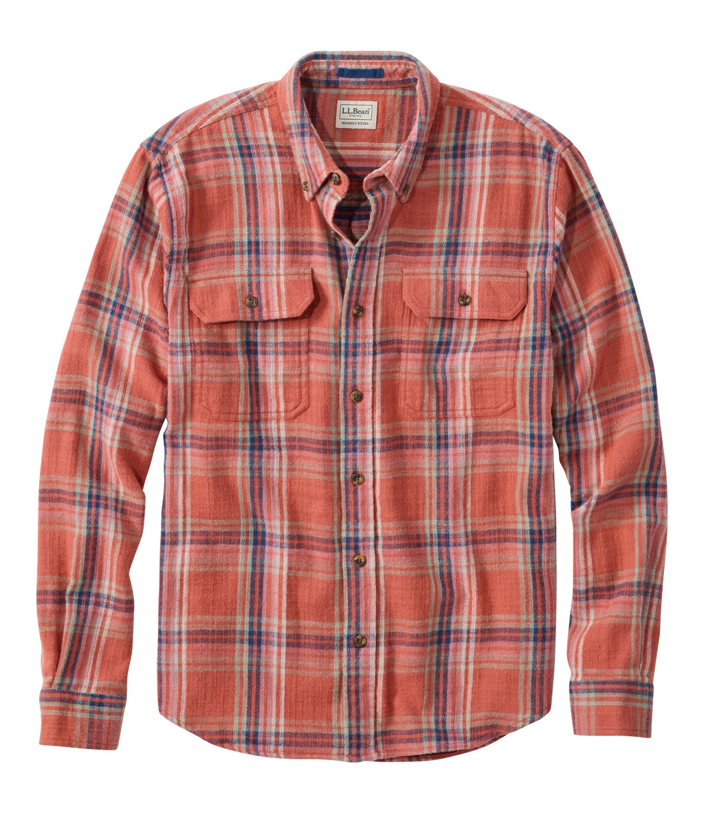 Men's Brushed Cotton Flannel Shirt - Barley